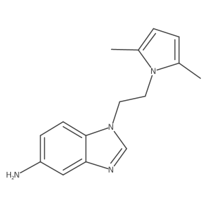 1-(2-(2,5-dimethyl-1H-pyrrol-1-yl)ethyl)-1H-benzo[d]imidazol-5-amine Structure