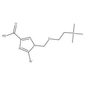 2-Bromo-1-((2-(trimethylsilyl)ethoxy)methyl)-1H-imidazole-4-carboxylic acid Structure