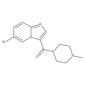 (6-Bromoimidazo[1,2-a]pyridin-3-yl)-(4-methylpiperazin-1-yl)methanone结构式