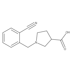 1-(2-Cyanobenzyl)pyrrolidine-3-carboxylic acid Structure