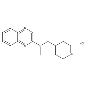 N-methyl-N-(piperidin-4-ylmethyl)quinoxalin-2-amine hydrochloride结构式