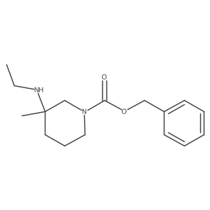 Benzyl 3-(ethylamino)-3-methylpiperidine-1-carboxylate Structure