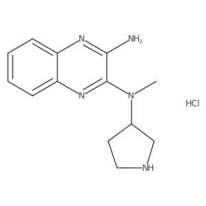 (S)-N2-methyl-N2-(pyrrolidin-3-yl)quinoxaline-2,3-diamine hydrochloride结构式