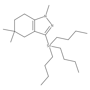 1,5,5-trimethyl-3-tributylstannanyl-4,5,6,7-tetrahydro-1H-indazole Structure