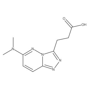 3-[6-(Dimethylamino)[1,2,4]triazolo[4,3-b]pyridazin-3-yl]propanoic acid Structure
