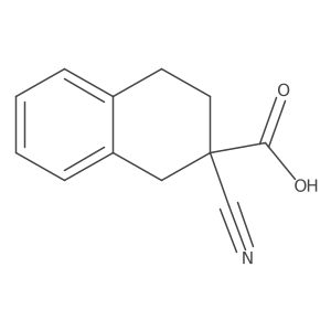 2-Cyano-1,2,3,4-tetrahydronaphthalene-2-carboxylic acid Structure