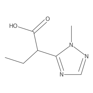 2-(1-Methyl-1H-1,2,4-triazol-5-yl)butanoic acid结构式