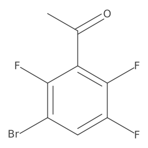 1-(3-Bromo-2,5,6-trifluorophenyl)ethanone结构式