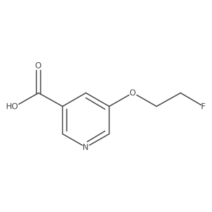 5-(2-Fluoro-ethoxy)-nicotinic acid Structure
