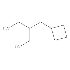 3-Amino-2-(cyclobutylmethyl)propan-1-ol结构式
