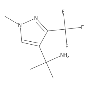 2-[1-methyl-3-(trifluoromethyl)-1H-pyrazol-4-yl]propan-2-amine Structure