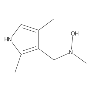 N-[(2,4-dimethyl-1H-pyrrol-3-yl)methyl]-N-methylhydroxylamine Structure