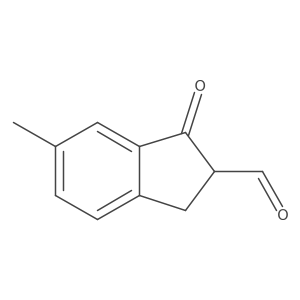 6-methyl-1-oxo-2,3-dihydro-1H-indene-2-carbaldehyde Structure