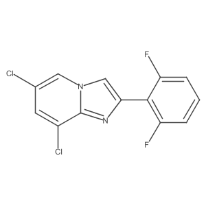 6,8-Dichloro-2-(2,6-difluorophenyl)imidazo[1,2-a]pyridine结构式