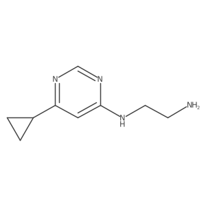 N1-(6-cyclopropylpyrimidin-4-yl)ethane-1,2-diamine结构式