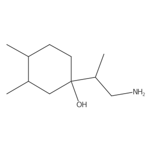 1-(1-Aminopropan-2-yl)-3,4-dimethylcyclohexan-1-ol Structure
