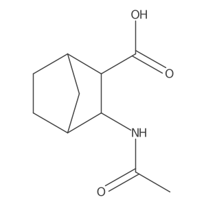 3-Acetamidobicyclo[2.2.1]heptane-2-carboxylic acid结构式