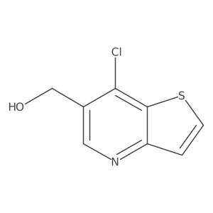 7-Chloro-thieno[3,2-b]pyridine-6-methanol结构式