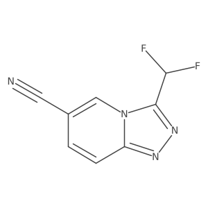 3-(Difluoromethyl)-[1,2,4]triazolo[4,3-a]pyridine-6-carbonitrile结构式