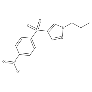 4-[(4-Nitrophenyl)sulfonyl]-1-propyl-1H-pyrazole Structure
