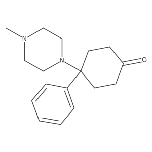 4-(4-Methylpiperazin-1-yl)-4-phenylcyclohexan-1-one Structure