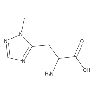 (2R)-2-Amino-3-(1-methyl-1H-1,2,4-triazol-5-yl)propanoic acid Structure
