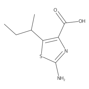 2-Amino-5-(butan-2-yl)-1,3-thiazole-4-carboxylic acid Structure