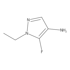 1-ethyl-5-fluoro-1H-pyrazol-4-amine结构式