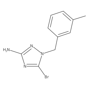 5-bromo-1-[(3-methylphenyl)methyl]-1H-1,2,4-triazol-3-amine结构式