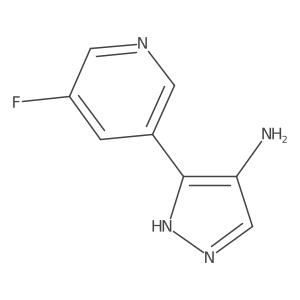 5-(5-fluoropyridin-3-yl)-1H-pyrazol-4-amine Structure