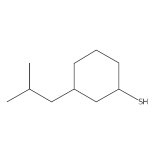 3-(2-Methylpropyl)cyclohexane-1-thiol Structure