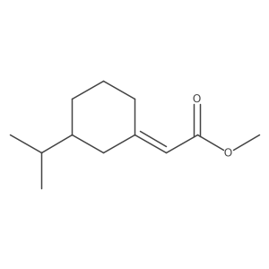 methyl 2-[(1Z)-3-(propan-2-yl)cyclohexylidene]acetate结构式