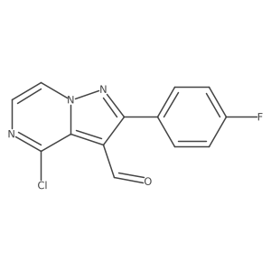 4-Chloro-2-(4-fluorophenyl)pyrazolo[1,5-a]pyrazine-3-carbaldehyde结构式