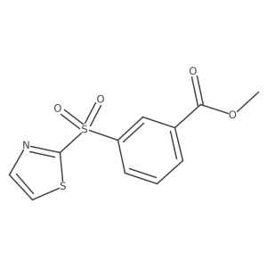 Methyl 3-(thiazol-2-ylsulfonyl)benzoate Structure