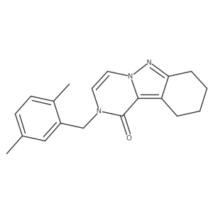 2-[(2,5-Dimethylphenyl)methyl]-1H,2H,7H,8H,9H,10H-pyrazino[1,2-B]indazol-1-one Structure