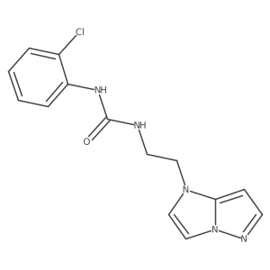 1-(2-(1H-imidazo[1,2-b]pyrazol-1-yl)ethyl)-3-(2-chlorophenyl)urea结构式