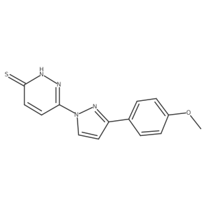 6-[3-(4-methoxyphenyl)-1H-pyrazol-1-yl]pyridazine-3-thiol Structure