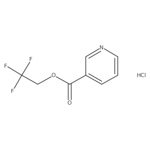 2,2,2-Trifluoroethyl pyridine-3-carboxylate hydrochloride结构式