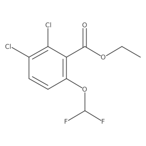 Ethyl 2,3-dichloro-6-(difluoromethoxy)benzoate结构式