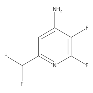 6-(Difluoromethyl)-2,3-difluoropyridin-4-amine结构式