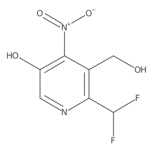 2-(Difluoromethyl)-5-hydroxy-4-nitropyridine-3-methanol Structure