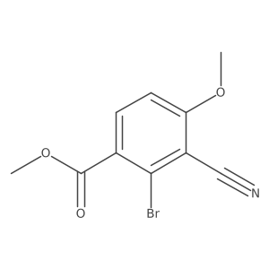 Methyl 2-bromo-3-cyano-4-methoxybenzoate Structure