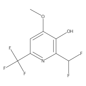 2-(Difluoromethyl)-3-hydroxy-4-methoxy-6-(trifluoromethyl)pyridine结构式