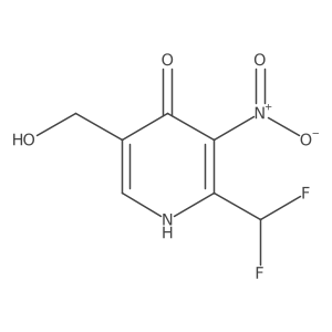 2-(Difluoromethyl)-4-hydroxy-3-nitropyridine-5-methanol Structure