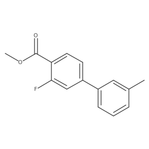 Methyl 2-fluoro-4-(3-methylphenyl)benzoate结构式