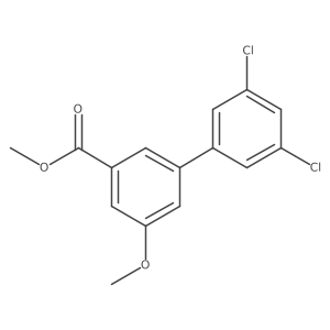 Methyl 3-(3,5-dichlorophenyl)-5-methoxybenzoate结构式