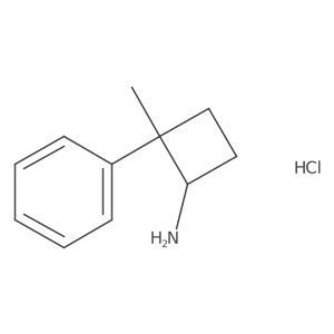 2-Methyl-2-phenylcyclobutan-1-amine hydrochloride Structure