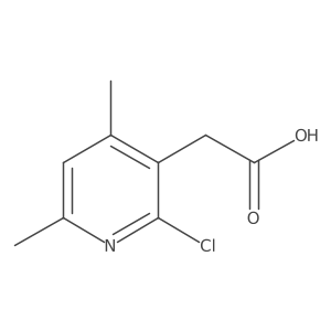 2-(2-Chloro-4,6-dimethylpyridin-3-yl)acetic acid Structure