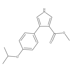 Methyl 4-(4-isopropoxyphenyl)-1H-pyrrole-3-carboxylate Structure