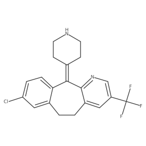8-Chloro-6,11-dihydro-11-(4-piperidinylidene)-3-(trifluoromethyl)-5H-benzo[5,6]cyclohepta[1,2-b]pyridine结构式